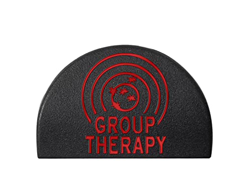 NDZ Performance JP1 Grip Plug for Glock 17 19 21 22 23 24 31 32 34 35 38 Gen 1-3 in 9mm .40 .357 10mm .45 ACP Color Filled Laser Engraved in Red - Group Therapy Target