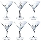 Apto lavavajillas ARCOROC Broadway-Caja 6 Copas Cocktail Vidrio 21 Cl, 210 milliliters