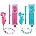 Wii Remote Controller, 2 Packs Upgrade Wii Wireless Controller Compatible with Wii Wii U Console