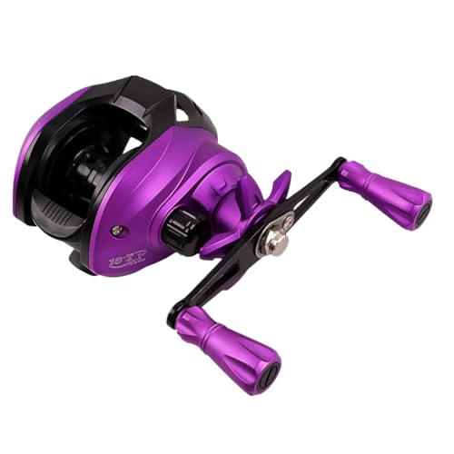 Carrete Baitcaster | Deporte Al Aire Libre De Bajo Esfuerzo | Carrete De Casting para Pesca En Agua Dulce - para Trucha, Bacalao, Lucio, Crappie, Mar Abierto, Lagos, Estanques, Ríos,