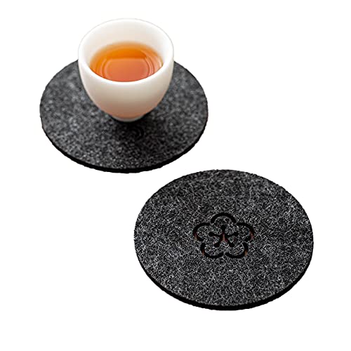 Sun-baked，8 Sottobicchieri in Feltro,Sottobicchiere in Feltro Rotondo,per Birra,Tazza da caffè,Tazze da tè, Bottiglie,Tazze, Bar, Vetro,