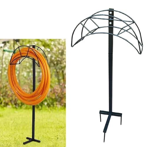Support de tuyau d'arrosage en métal robuste et amovible - 3