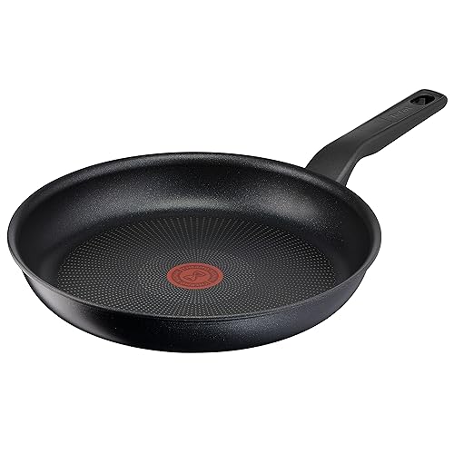 Tefal Titanium Force Pfanne 28 cm Töpfe und Pfannen, Antihaftbeschichtung, Thermo-Signal Temperaturindikator, verbesserte Induktionstechnologie, Schüttrand, Stabiler Griff, Made in France, G3030632