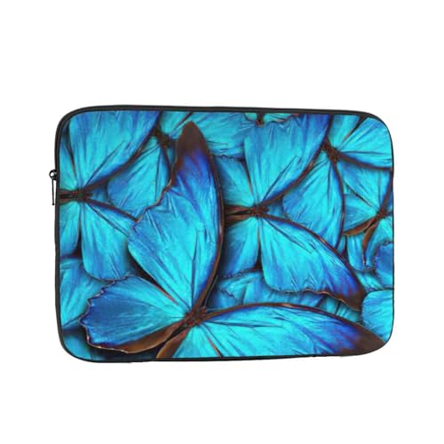 [RFSHOPT] Many Blue Butterfly Print Laptop Case �h�� �ی� ��� �j�����p-17in