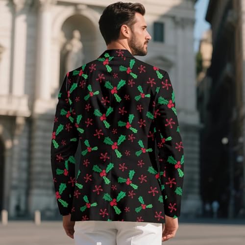 INSTANTARTS Men's Blazer Casual Regular Fit Casual Blazer for Men Lined Collar One Button Sport Coats Fashion2