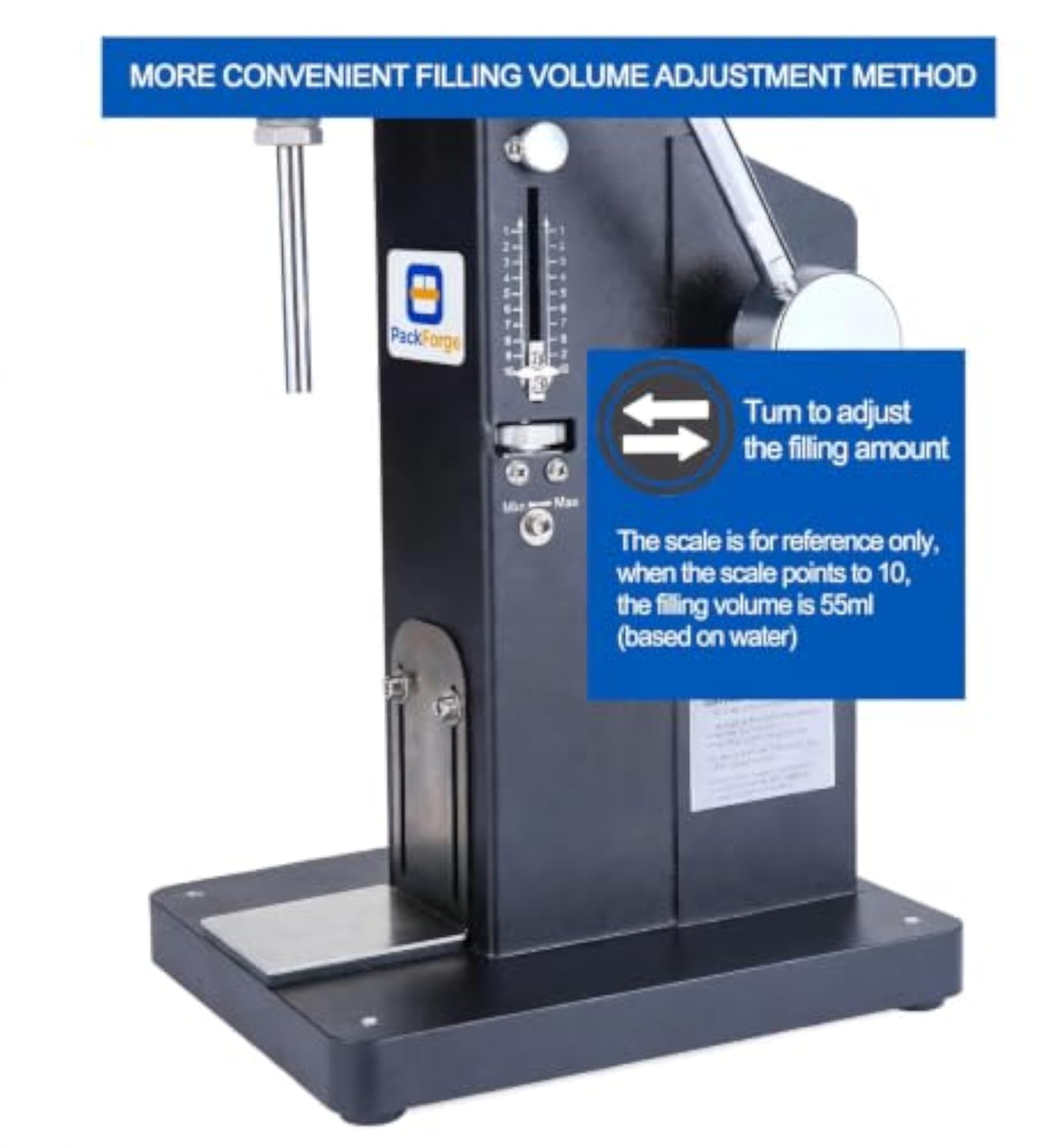 Heavy Duty Manual Filling Machine, 5-50 ml for Cream and Paste