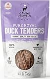 Canine Cravers Single Ingredient Dog Treats – Pure Royal Duck - Human Grade Air Dried Hypoallergenic Pet Food – Grain, Gluten, and Soy Free – 100% All Natural – 5.3 oz