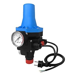 NAIZY Drukbewaker, drukschakelaar, 10 bar, pompbesturing met kabel, automatisch in- en uitschakelen, constante waterdruk voor tuin, huis, huiswatervoorziening, tip C