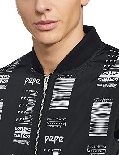 Image of Pepe Jeans Georgette Men's Solid Blouson Standard Length Jacket