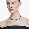 Swarovski Collana Tennis Una Angelic, Taglio Round, Bianca, Placcato color oro #5