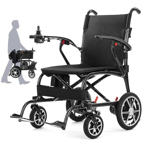 25.5 lbs Carbon Fiber Electric Wheelchair for Adults, Lightweight Foldable