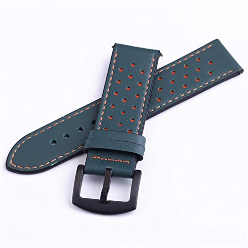 Bracelet en cuir véritable 22mm interchangeable pour montre