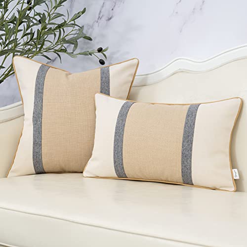 Yangest WOMI-250 Patchwork Pillow Cover 12X20 Inch Luxury Cotton And Linen Cushion Cover Rectangle Pillowcover thumb #4