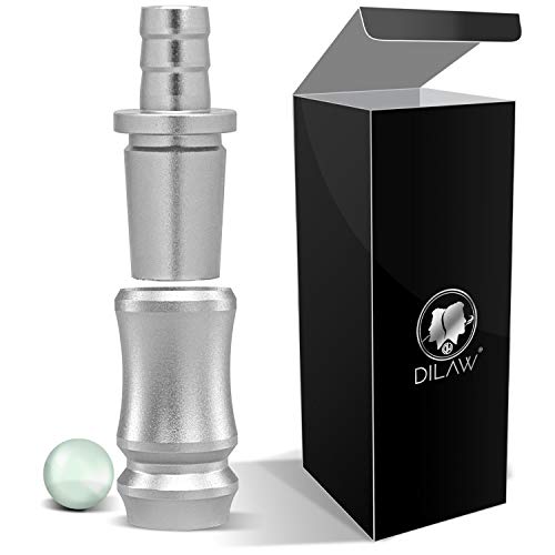 DILAW® Shisha SKITTO Aluminium Schlauchadapter 18/8 Schliff Set 2-teilig Universal Hookah Wasserpfeife Alu Manyak,Opal…