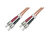 DIGITUS – DIGITUS LWL Patch-Kabel OM2 - 3 m ST auf ST Glasfaser-Kabel 