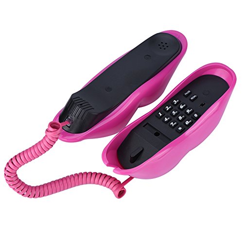 Teléfono de línea fija V BESTLIFE diseño labio rojo miniatura 2
