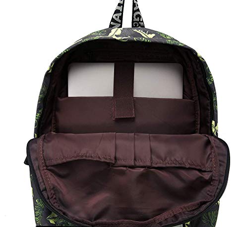 Meisjes schoolrugzak modieuze vrijetijdsrugzak voor vrouwen tieners jongens waterdichte tas schooltas dagrugzak met laptopvak, Witte flamingo., Large, Kinderrugzak - Image 8