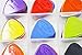 jiaoguo 100pcs Nylon Guitar Picks Plectrum Pick 0.58/0.71/0.81/0.96/1.20/1.50 mm with 15 Grid Case Storage Box