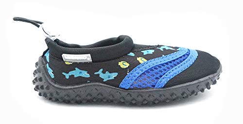 Fresko Toddler and Little Kids Water Shoes for Boys and Girls Navy/Turquoise