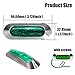 ALFU 10PCS Green DC12V-24V 4 LED Side Marker Indicator Lights Lamp Front Rear Tail Clearance Lamp Interior Lights with Chrome Bezel Universial for Auto Car Bus Truck Lorry Trailer Boat Deck Courtesy