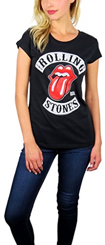 Rolling Stones The Womens 78 Tongue Logo Graphic Tee (78 Black, Small)