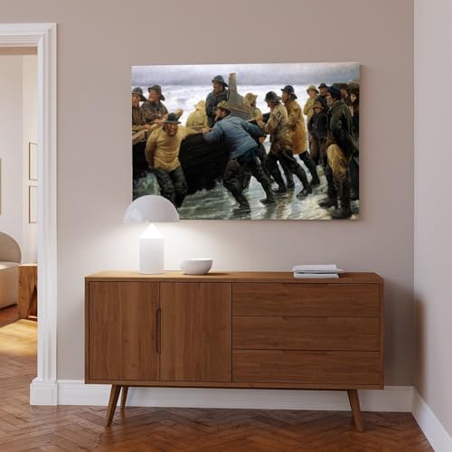 Tableau Michael Ancher en impression sur toile pour habiller un mur vide de bureau