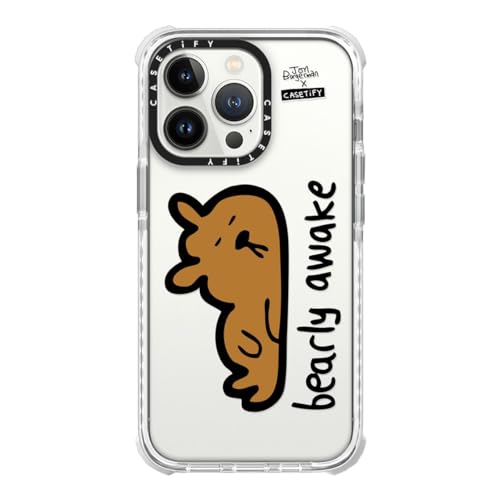 CASETiFY Ultra Impact - Carcasa para iPhone 13 Pro, diseño de oso despierto