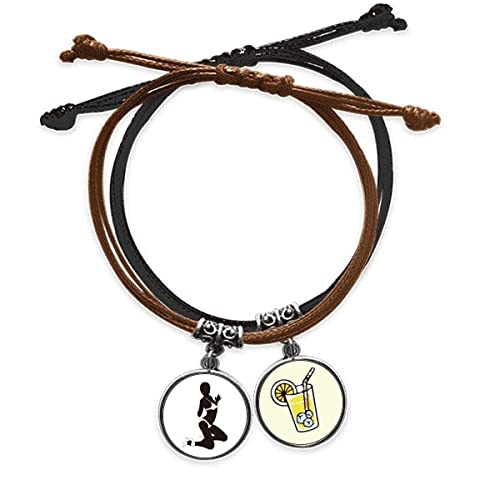 Bracelet corde main les jolies femmes chaîne cuir Bikini Gal