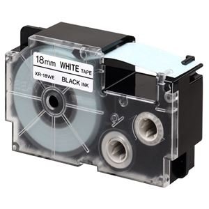 i܂Ƃ߁j JVI CASIO l[h NAME LAND X^_[he[v 18mm×8m ^ XR-18WE 1 y×4Zbgz