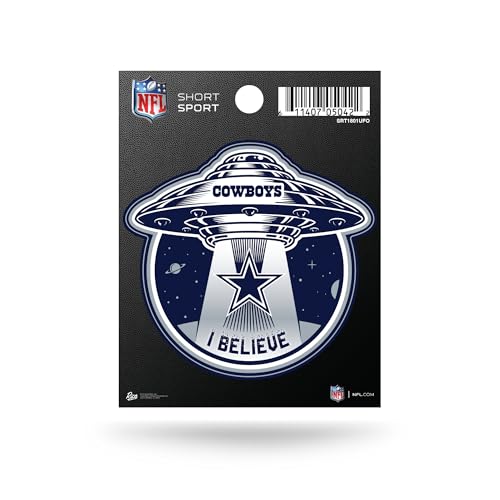 Rico Industries NFL Football Dallas Cowboys UFO 3.75" x 4.75" Die Cut Team Logo Short Sport Decal