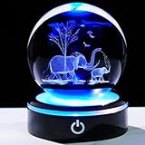 Base lumineuse colorée : la lumière de la base LED peut changer automatiquement de couleur ou fixer la couleur, il y a six modes d'éclairage, peut éclairer le cristal de différentes couleurs, rendre le motif plus clair, dans un environnement sombre, vous pouvez l'utiliser comme veilleuse pour la décoration de la maison