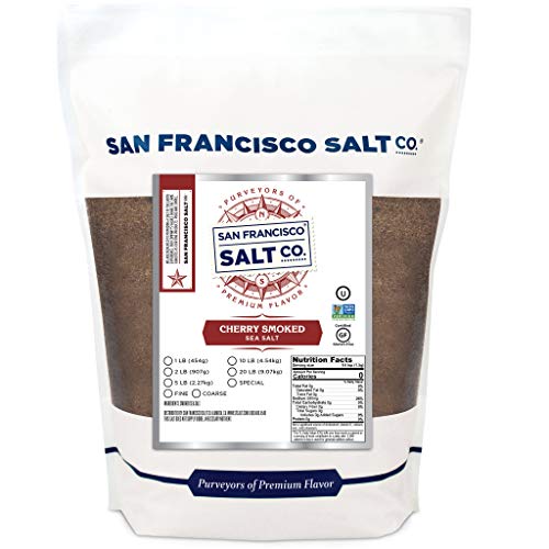 Cherrywood Smoked Sea Salt - 5 lb. Bag Fine Grain by San Francisco Salt Company