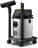 Electrolux Aspirador água pó função sopro compacto liquidos quimicos inox 1800W 12L total 8,5L util protetor termico GT12i 220V