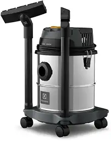 Electrolux Aspirador água pó função sopro compacto liquidos quimicos inox 1800W 12L total 8,5L util protetor termico GT12i 220V