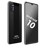 4G Smartphone ohne Vertrag, Günstige 5,5 Zoll Wassertropfen Bildschirm, 2+16GB 128 GB erweiterbar Dreifache Kameras, Android 10 HAFURY Handy(Schwarz)
