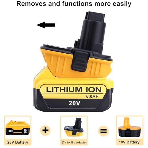 Adaptateur DCA1820 Dewalt 18V de qualité supérieure pour batterie lithium - 5