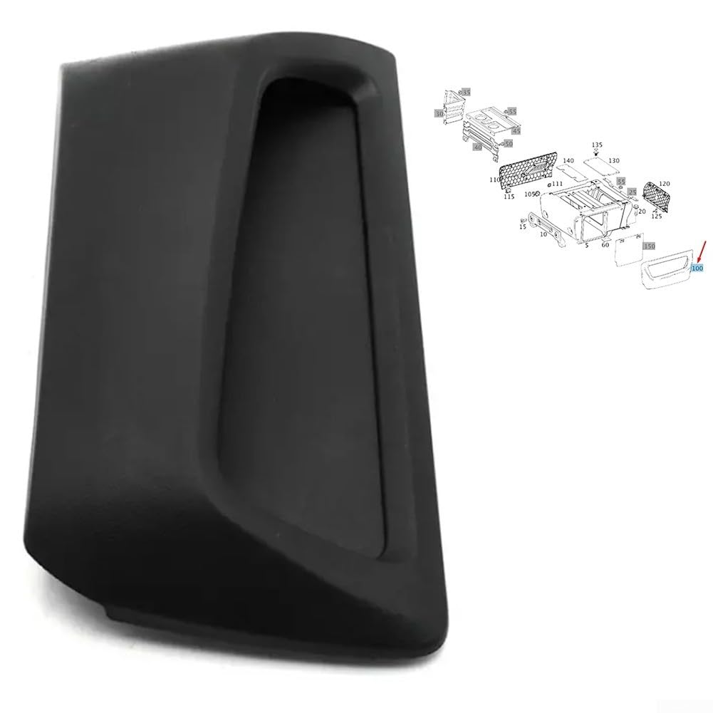Scatola portaoggetti laterale destra esterna compatibile con Mercedes per Vito W447 2016+, ricambio per organizer interno in ABS nero per OEM A44791071009051