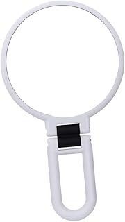 فوميز. مراة مكبرة باضاءة LED وعدسة مكبرة باضاءة LED مناسبة للسفر والمكياج والمكياج والحلاقة والحلاقة ومستحضرات التجميل قابلة للطي