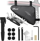 WOTOW Bolsa para Bicicleta con Kit de Herramientas, Bolsa Reflectante Impermeable Portátil con Kit Herramientas...