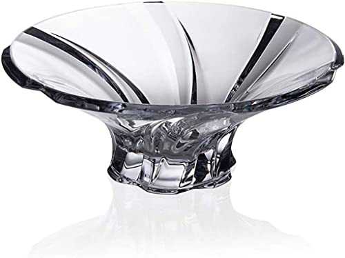 Bohemian Crystal 12'' Diameter 'Mozart' Candy/Fruit Bowl, Decorative Hand-Crafted Glass Bowl, Ea #TOP1