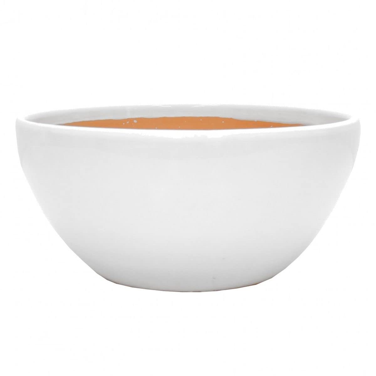 Cache pot terre cuite 13 cm blanc Beauty anti humidité