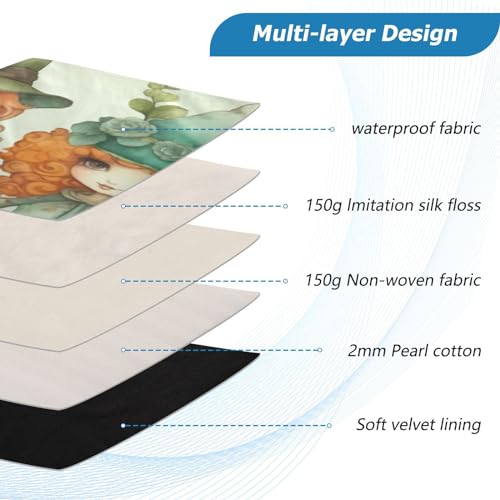 Funda para portátil de 13-14 pulgadas impermeable con diseño de duende y trébol miniatura 4