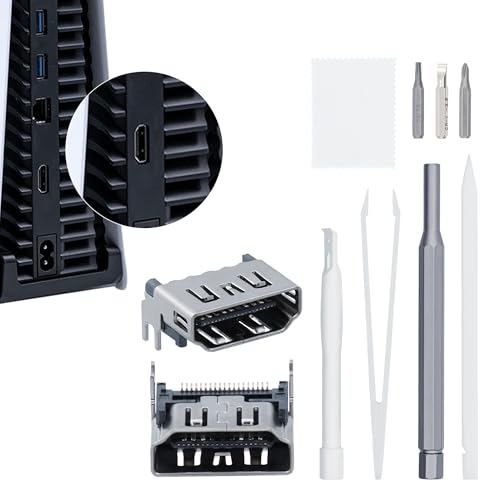 Mcbazel Puerto HDMI Conector de Carga, Recambio del Conector del Puerto HDMI con Herramientas de ...