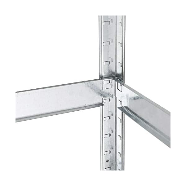 ecomi 2er Set Schwerlastregal Kellerregal Lagerregal Steckregal 180x90x40 875kg Werkstattregal Metall – Bild 6