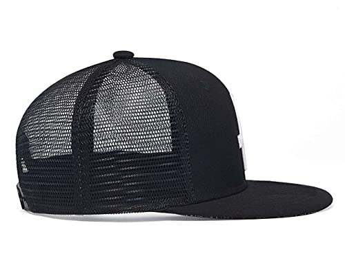 Image of Quanhaigou Snapback Hat for Men Women,Hip Hop Style Colorful Flat Bill Hats Teens Adjustable Baseball Cap