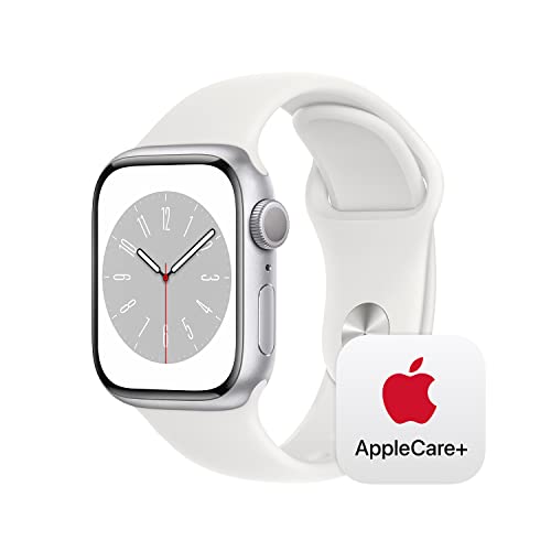 apple watch series 8 gps 41mm smart watch w silver aluminum Pr