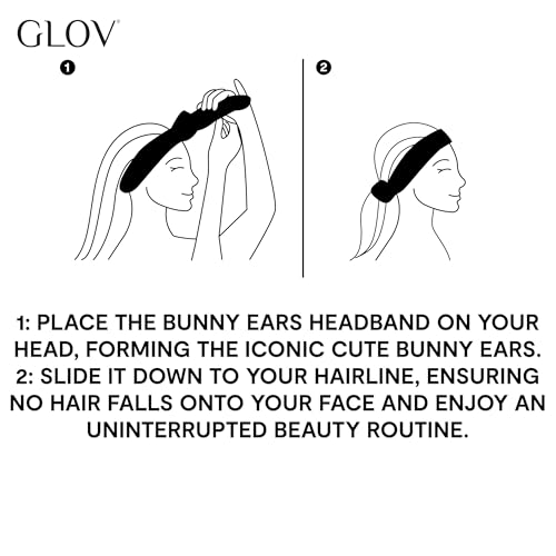 Glov Cinta Pelo para Desmaquillar Cinta Limpieza Facial Diadema Elástica para Maquillaje y Cuidado Personal Ideal para Skincare y Belleza Ajuste Cómodo Seguro - imagen 4