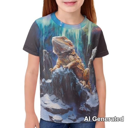 Image of Xhuibop Kids Tshirts Girls Boys 3-16 Years Summer Clothes for Teens Loose Fitting Tops