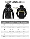 donhobo Herren Übergangsjacke Regenjacke Atmungsaktiv Wasserdicht Winddichte Funktionsjacke Outdoor Softshell Mantel Freizeitjacke mit Kapuze (01Schwarz, XL)