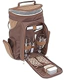 ❄🍾🍱 Weinkühler, Picknicktasche, Lunchbag oder einfach Kühltasche - das mit einem PE-Schaumstoff gepolsterte und mit wasserresistenten PEVA Gewebe ausgestattete Kühlfach mit 10 Litern Fassungsvermögen hält Ihren Wein oder Ihr Essen mehrere Stunden kühl und frisch